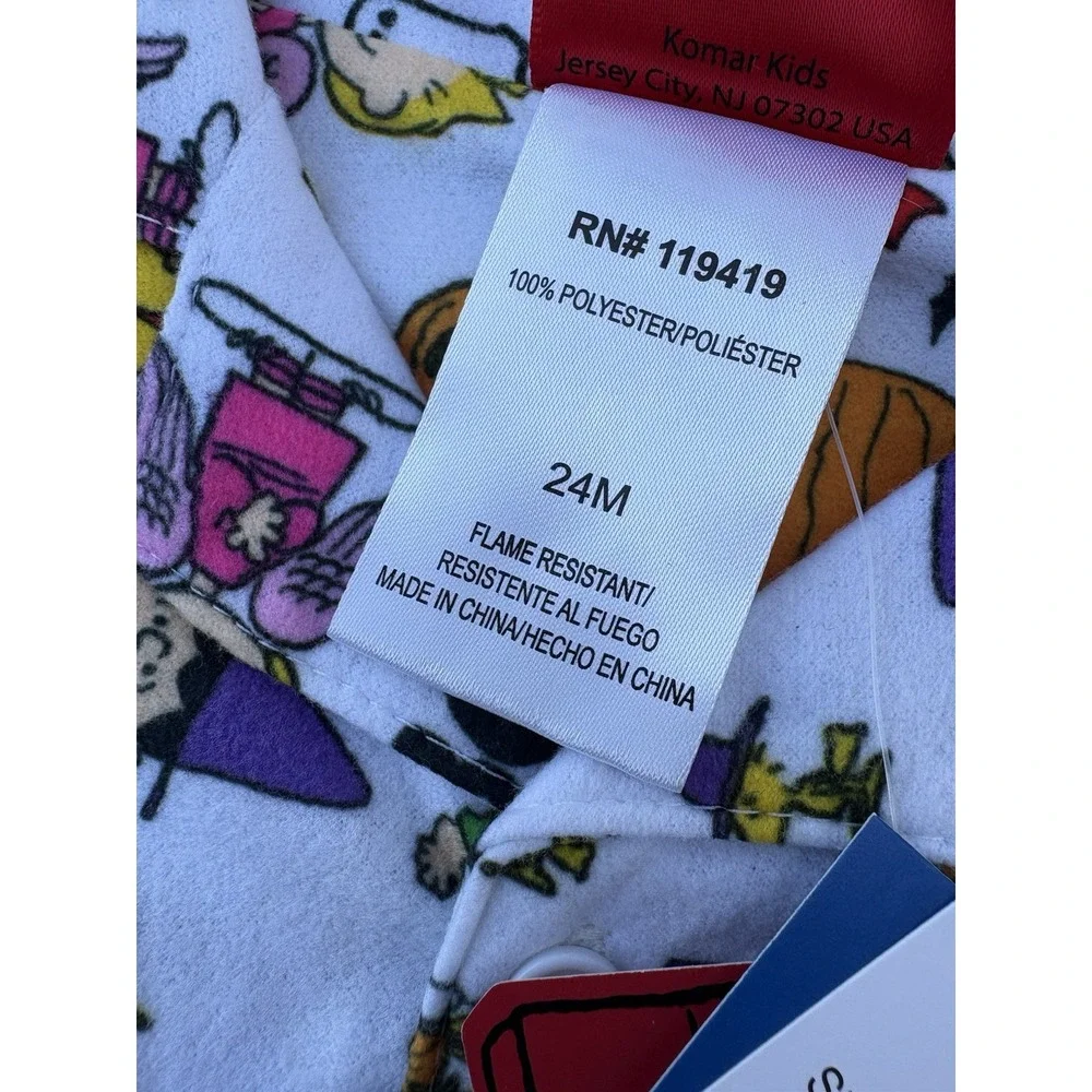 Peanuts Charlie Brown Halloween 2 Piece PJ Set Unisex 24 Mos. New With Tags!